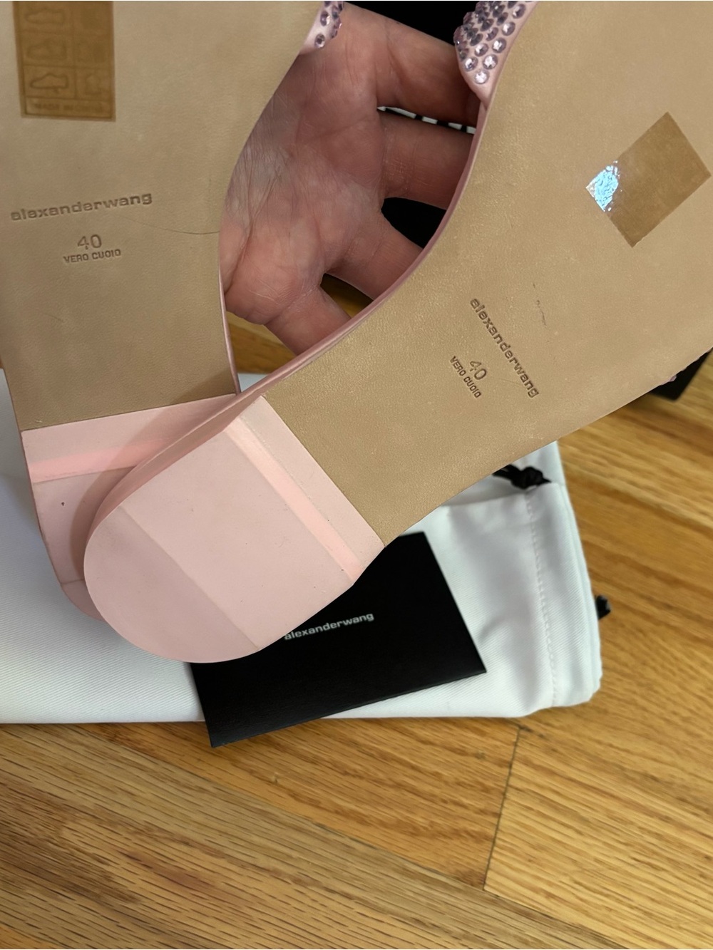 Pink Alexander Wang Crystal Slides - Picture 3 of 4